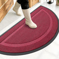 OLANLY Half Circle Front Door Mat Outside 47x23 All-Season Rubber Doormat | by OLANLY