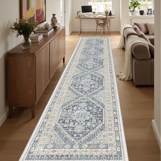 Washable Runner Rug 2.5x16, Non-Slip Long Kitchen Rugs, Soft Hallway Runner - Image 3