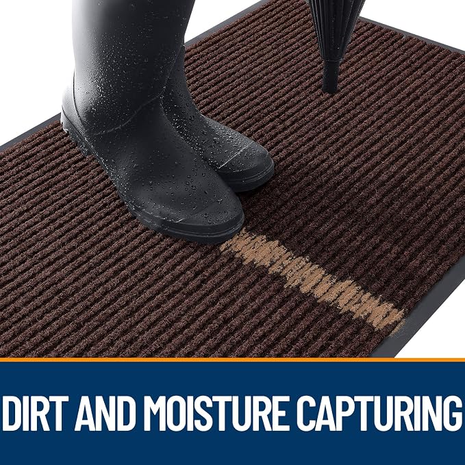 OLANLY Front Door Mat 71x47, Waterproof Heavy-Duty Indoor Outdoor Doormat | - Image 5