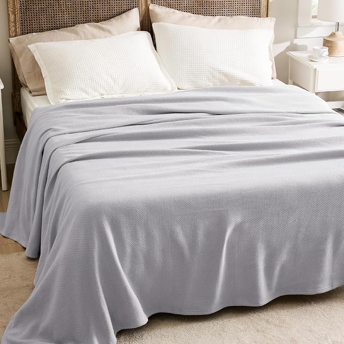 Bedsure GentleSoft 100% Cotton Large Blanket Oversized King - Image 5