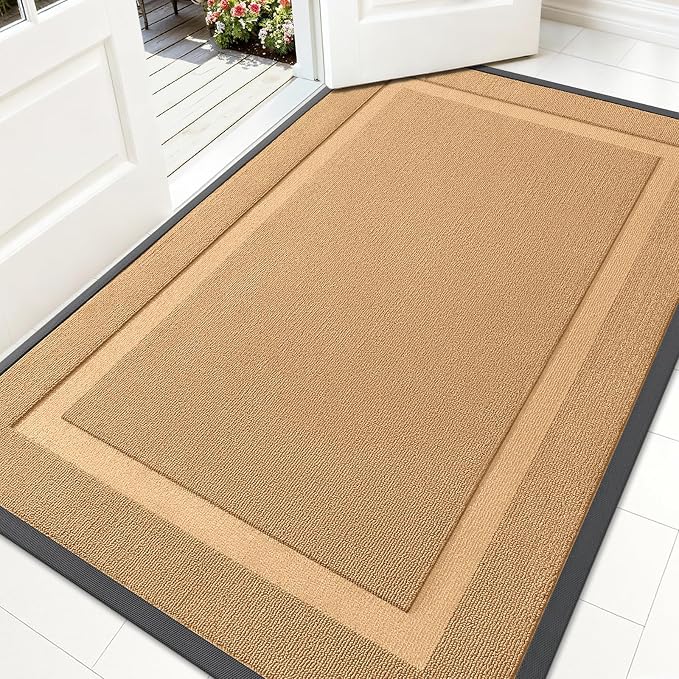 OLANLY Front Door Mat Outside 71x47, All-Season Heavy-Duty Rubber Doormat | by OLANLY