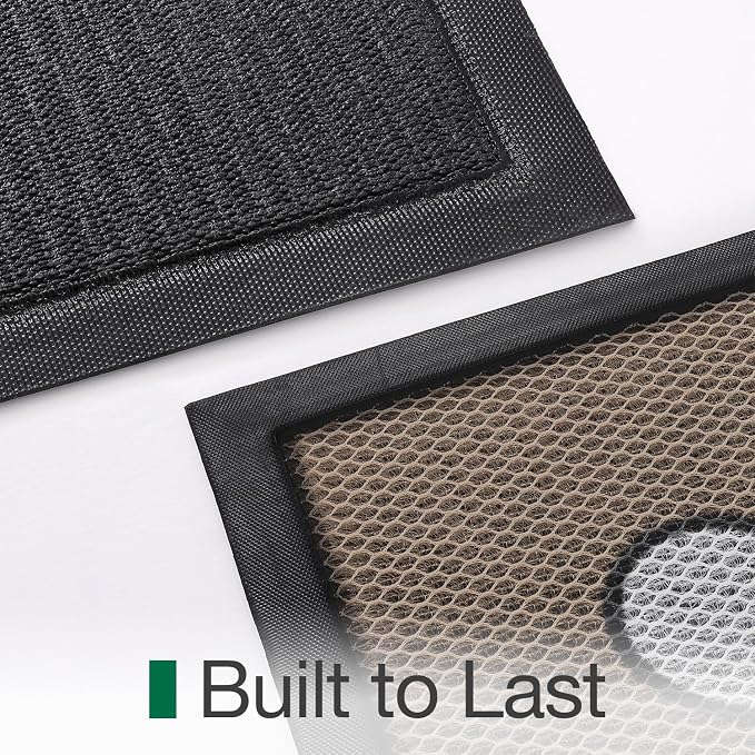 LUMI Outside Welcome Door Mat 32x47, Non-Slip Durable Rubber Easy Clean | Bee - Image 8