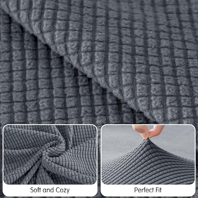 Hokway Stretch Chaise Cover Individual Couch Cushion Slipcovers Reversible - Image 4