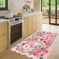 DUKINO 3x4 Rug, Non Slip Floral Washable Area Rug by DUKINO