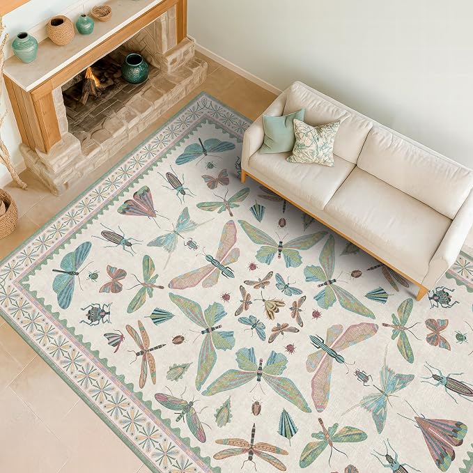 Green and Blue Nursery Rug 5x8 - Image 8