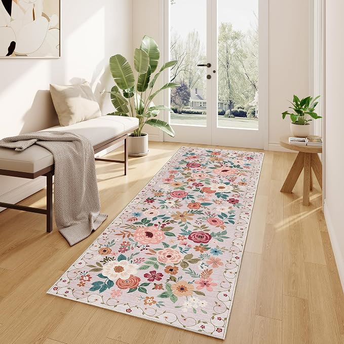 DUKINO 2.6x8 Runner Rug, Washable Runner Rug - Image 4