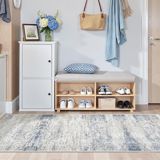 2x6 Runner Rug Non Slip, Washable Hallway Runner Rug, Nursery Room, Soft Runner - Image 3
