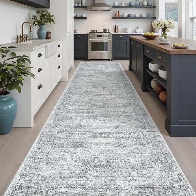 Soalmost Washable Hallway Runner Rug 3x12 Kitchen Entry Rugs Non-Slip, Foldable - Image 3