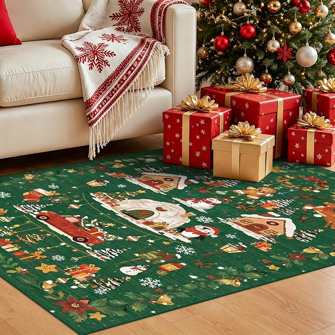 Washable Christmas Rug Runner 2x6 - Image 2