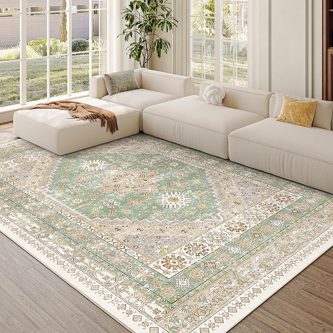6x9 Area Rugs for Living Room, Large Washable Rug, Dining Room, Low Pile - Image 4