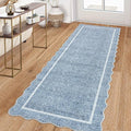 GarveeHome Scalloped Washable Runner Rug 2x6 Non Slip Kitchen Rugs by GarveeHome