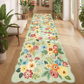 DUKINO 3x10 Runner Rug, Non Slip Floral Washable Rug by DUKINO