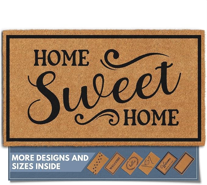 Barnyard Designs Natural Coir Non-Slip Doormat | Heavy-Duty Welcome Mat by BarnyardDesigns