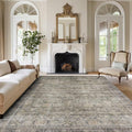 Green Brown 8x10 Washable Area Rugs by Srugn