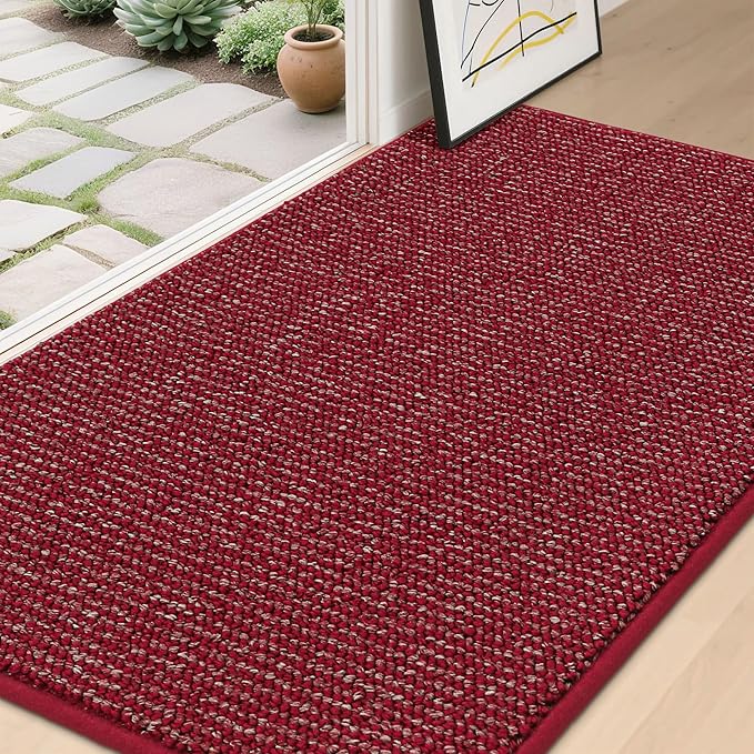 BEQHAUSE Dirt Trapper Door Mat 36" x 60", Non-Slip Washable Doormats, Low by BEQHAUSE