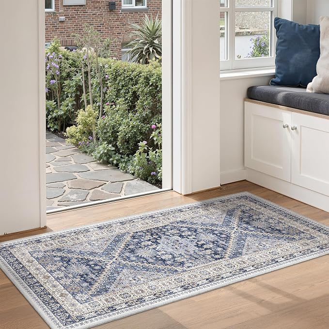 2x4 Rug Runners for Hallways Non Slip, Nursery Room, Soft Runner Rug, Stain - Image 4