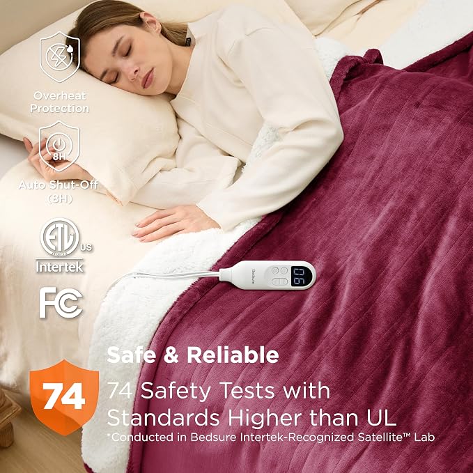 Bedsure Heated Blanket Twin Size, Electric Blanket - Image 6