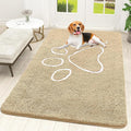 OLANLY Dog Door Mat for Muddy Paws 59x35, Paw Print Design Chenille Mud Mat | by OLANLY