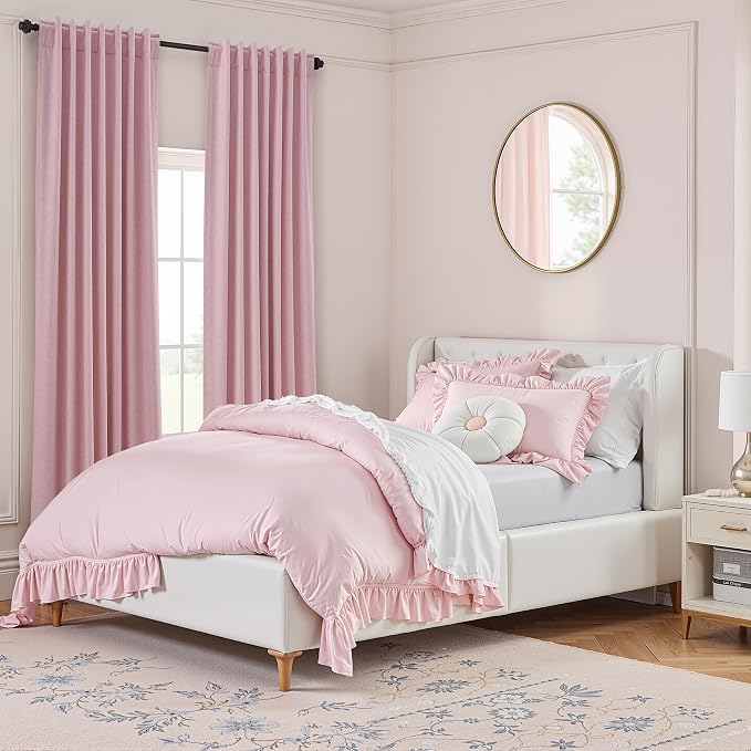 100% Blackout Curtains 120 Inch Length 2 Panels Set - Image 9
