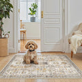 Madane Washable Area Rug 2x3 Small Entryway Rugs Non-Slip, Low Pile Floor Carpet by Madane