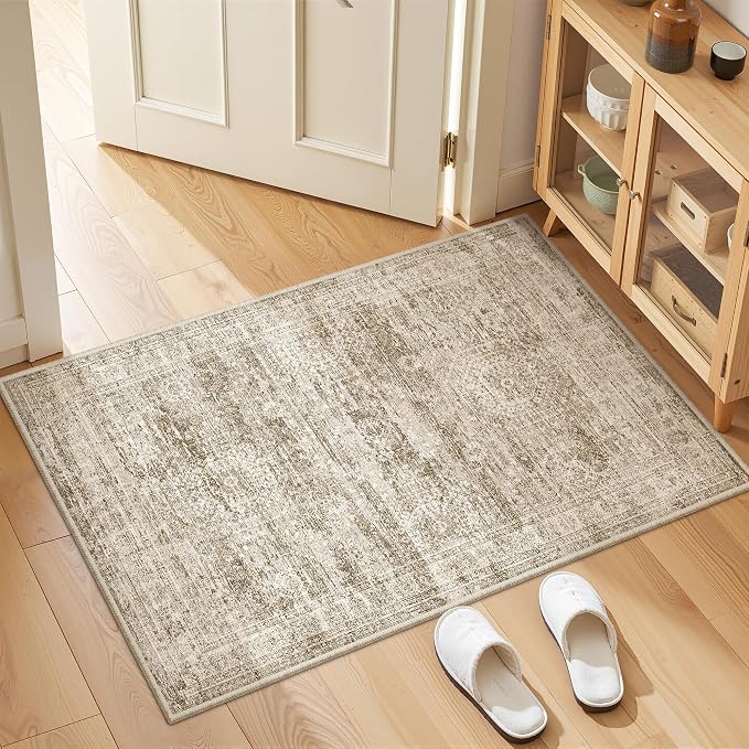 2x3 Rug Non Slip, Small Washable Entryway Rug, Runner - Image 5
