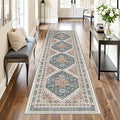 Runner Rug 2x8 Runners for Hallways Washable Rugs, Non Slip Low Pile Soft by Restydon
