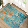 RELEANY Washable 2'x3' Abstract Area Rug by RELEANY