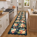 DUKINO 2x8 Washable Runner Rug, Floral Non Slip Kitchen Rugs, Soft Throw Rug by DUKINO