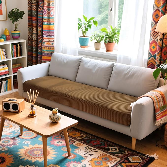 Hokway Couch Cushion Covers Stretch Cushion Covers Sofa Seat Cushion Slipcover - Image 2