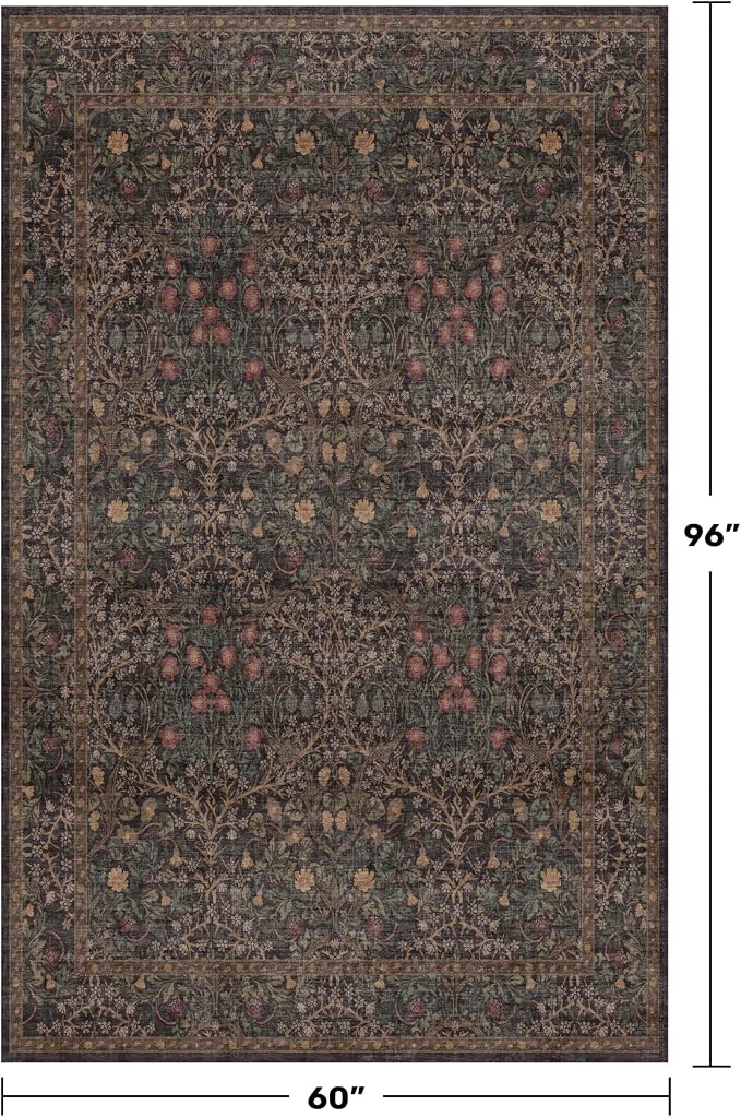 Taupe Brown 5x8 Rug for Living Room - Image 2