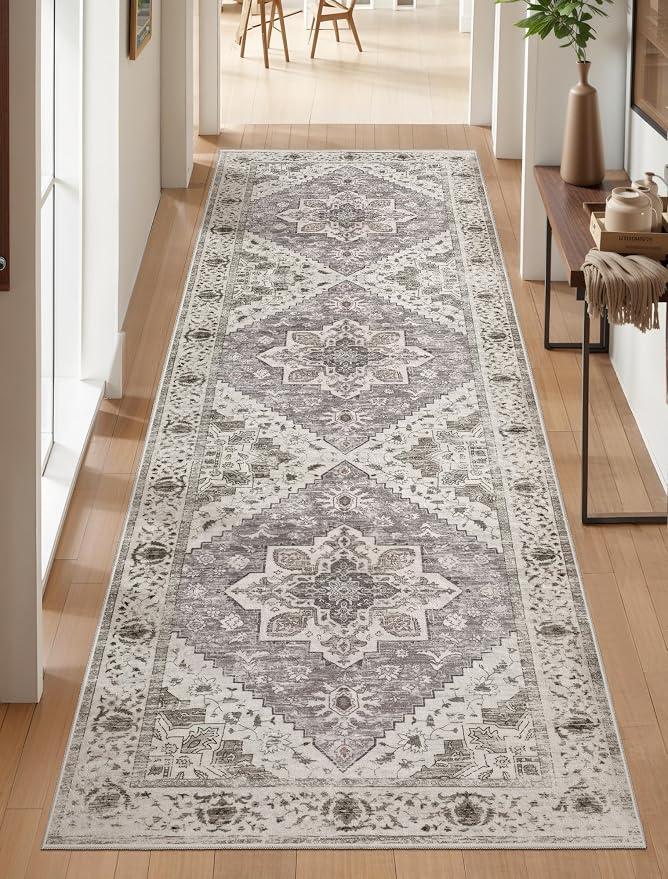 SERISSA 2'6"x8' Washable Non Slip Boho Runner Rug - Image 6