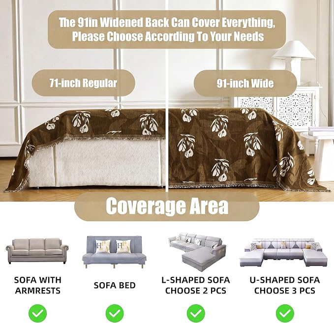 Couch Cover for Dogs Washable Sofa Cover, Sectional Couch Covers, Sofa Covers - Image 3