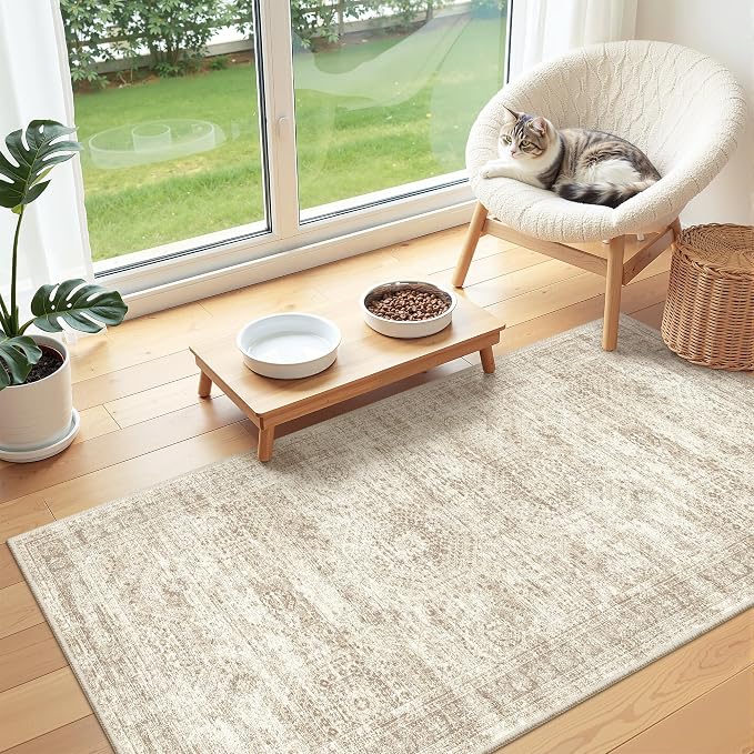 2x4 Rug Runners for Hallways Non Slip, Nursery Room, Soft Runner Rug, Stain - Image 5