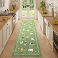 DUKINO 2.6x8 Kitchen Runner Rug, Washable Non Slip Dog Rug, Stain Resistant by DUKINO