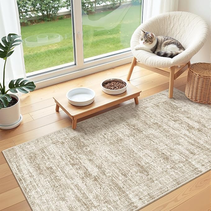 2x4 Rug Runners for Hallways Non Slip, Nursery Room, Soft Runner Rug, Stain - Image 5
