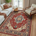 RELEANY Washable Area Rug, Water Repellent, Pet Friendly, Vintage Floral Boho by RELEANY