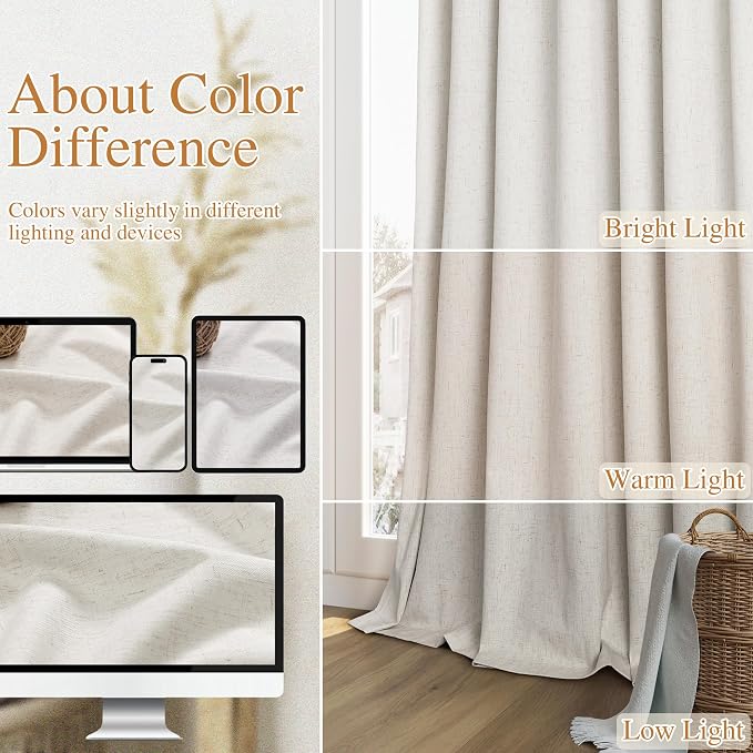 Boho 100% Blackout Curtains 108 Inch Long - Image 7