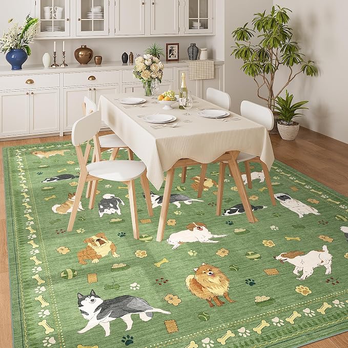 DUKINO 6x9 Washable Dog Area Rug - Image 3