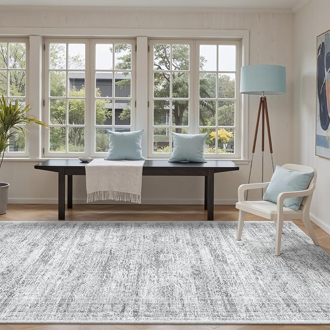 Soalmost Washable Hallway Runner Rug 4x10 Kitchen Entry Rugs Non-Slip, Stain - Image 4
