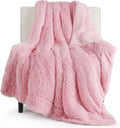 Bedsure GentleSoft Fuzzy Sherpa Faux Fur Twin Blanket Pink Cozy Gifts by Unknown