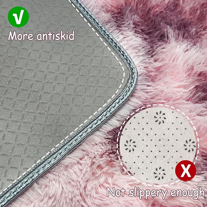 Tie-Dyed Blush 2x8 Machine Washable Runner Rugs - Image 4