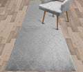 Custom Size Modern Runner Rug Carpet for Hallway Entryway Foyer Kitchen, Slip Resistant Latex Rubber Backed 31 inch Wide X Customized Length, Clouds Grey, 31 inch X 22 feet