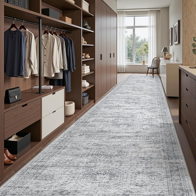 3x16 Runner Rug Non Slip, Washable Hallway Runner Rug, Living Room, Extra Long - Image 5