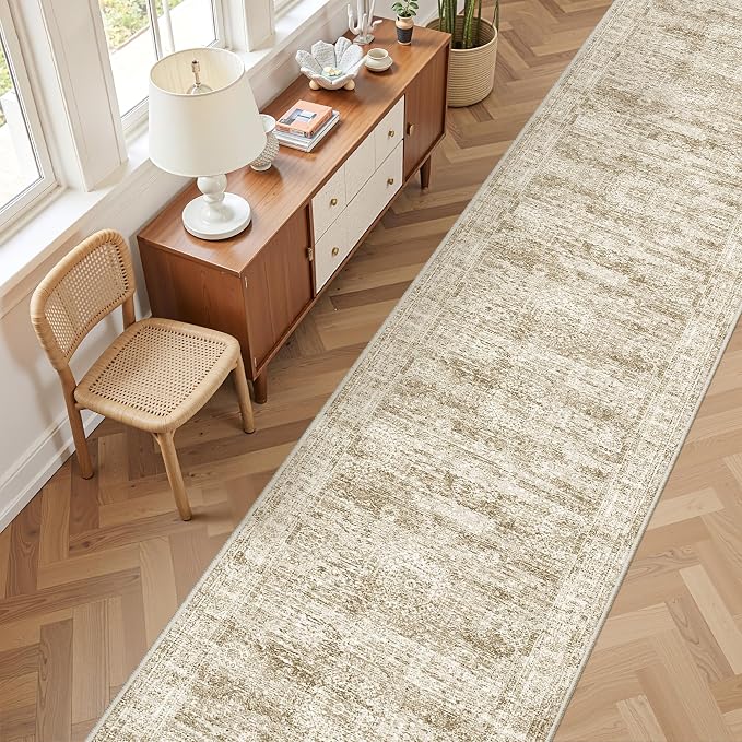 2'6 x 16' Runner Rug Non Slip, Washable Kitchen Rugs, Living Room, Extra Long - Image 5