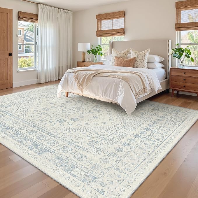 8x10 Area Rugs for Living Room, Large Washable Rug, Dining Room, Low Pile - Image 9