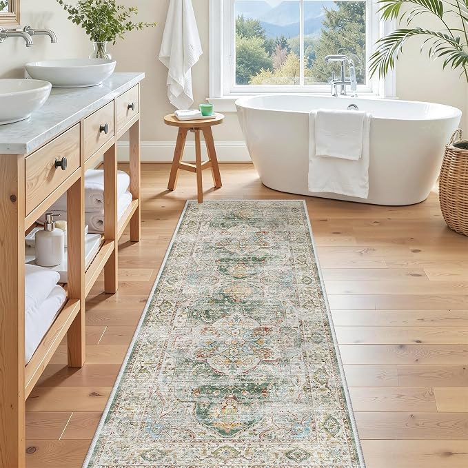 Madane Washable Runner Rug 2x6 Runners by Madane