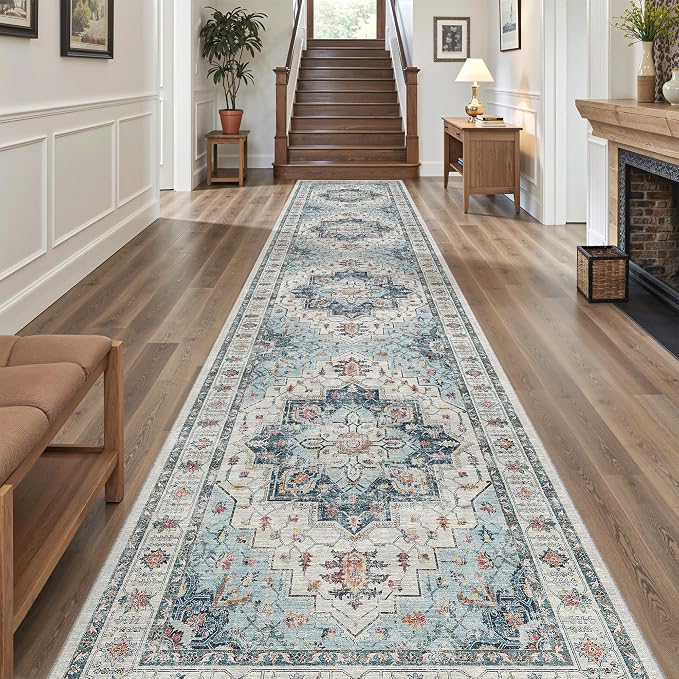 Madane Hallway Runner Rug 3x14 Washable Kitchen Runners Long, Soft Thin by Madane