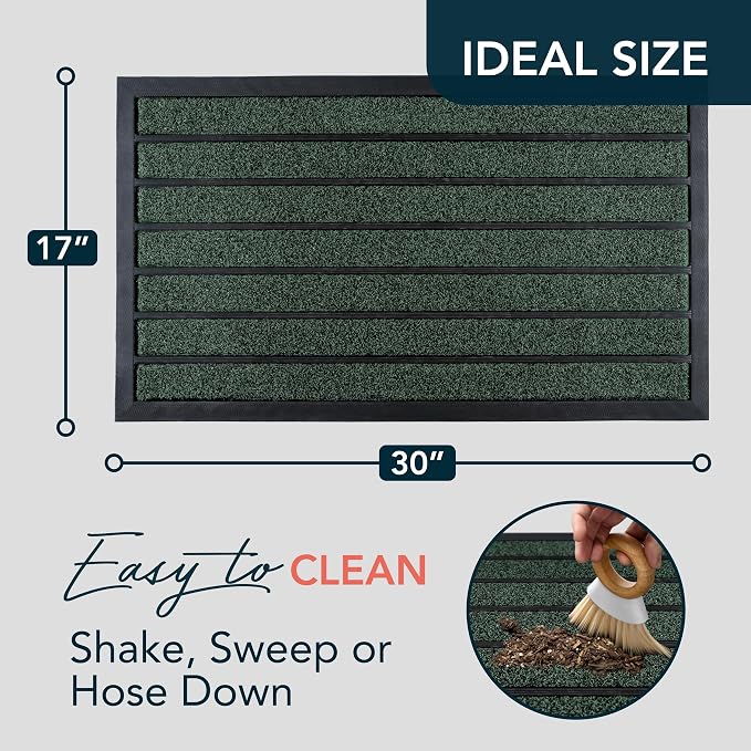 ubdyo Extra Durable Door Mat Outside Entrance | Dirt Trapping, Non-Slip Backing - Image 2