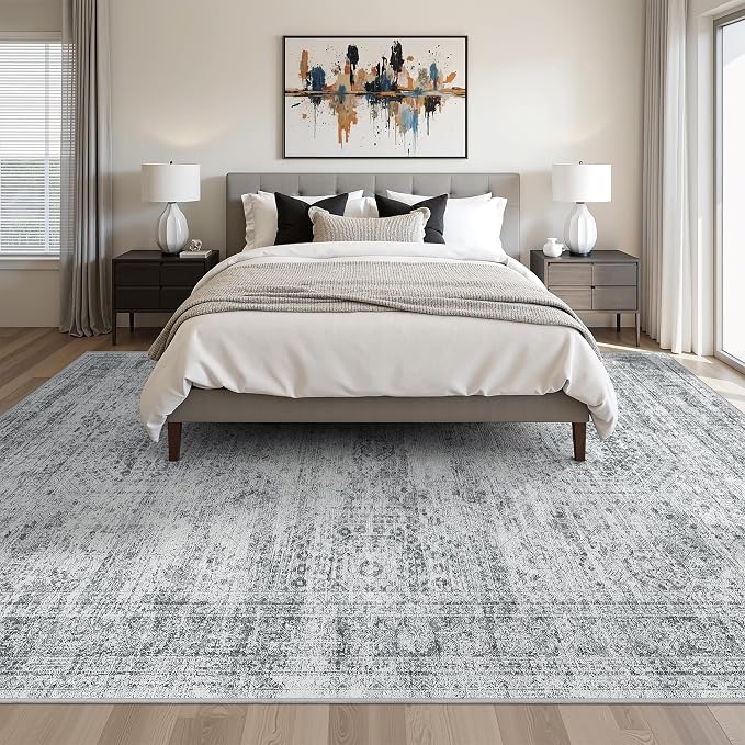8x10 Area Rugs for Living Room, Large Washable Rug, Dining Room, Low Pile - Image 5