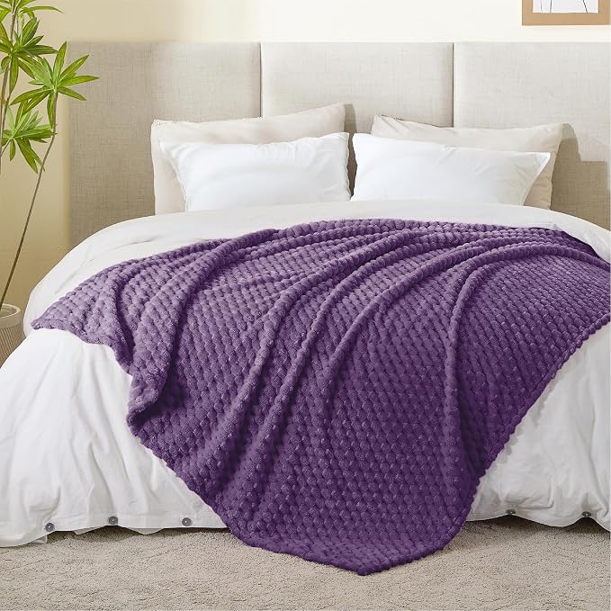 BEDELITE Purple Throw Blanket for Couch, Soft Cozy Gifts for Women, 50 * 60 | - Image 5